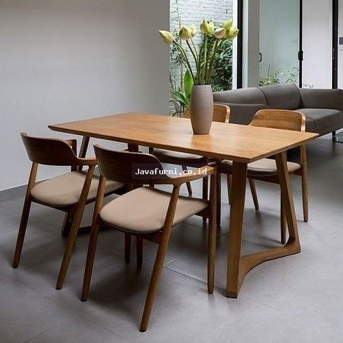 SET MAKAN JATI Lifetime Handcrafted Wooden Furniture