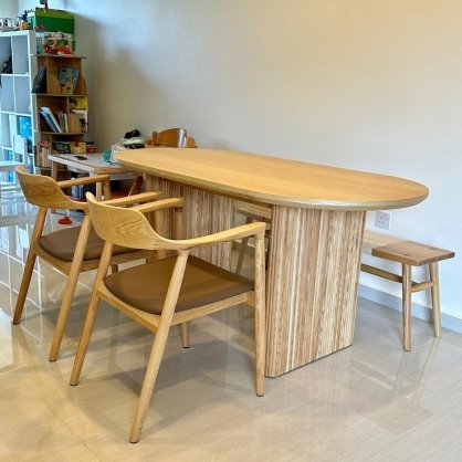 JEA-DR-100 SET MAKAN JATI Lifetime Handcrafted Wooden Furniture