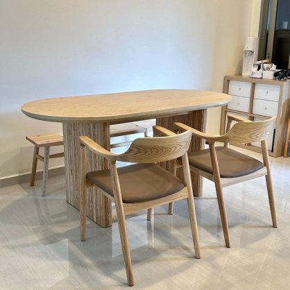 JEA-DR-100 SET MAKAN JATI Lifetime Handcrafted Wooden Furniture