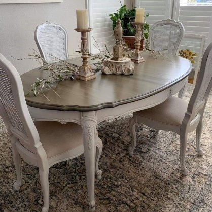 JEA-PF-085 Oval Dining Set Lifetime Handcrafted Wooden Furniture