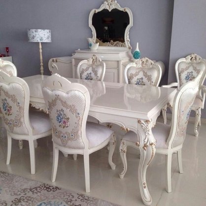 JEA-PF-086 SET MAKAN KLASIK Lifetime Handcrafted Wooden Furniture